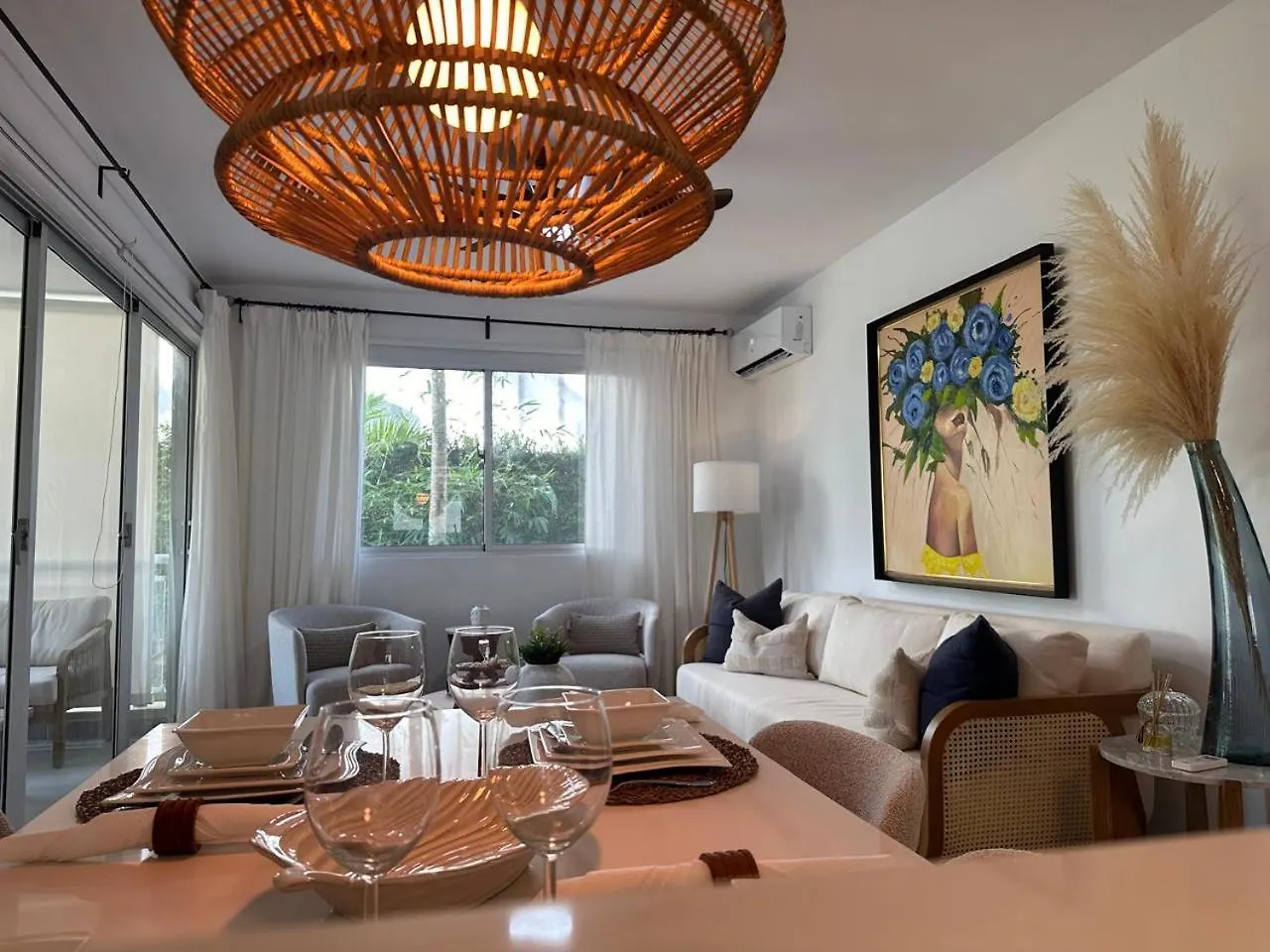 דירה Luxury 2 Bedroom Apartment, 1 Min Walk To Punta Popy Beach, Pool, Ac, Fast Wifi, לאס טרנאס הרפובליקה הדומיניקנית